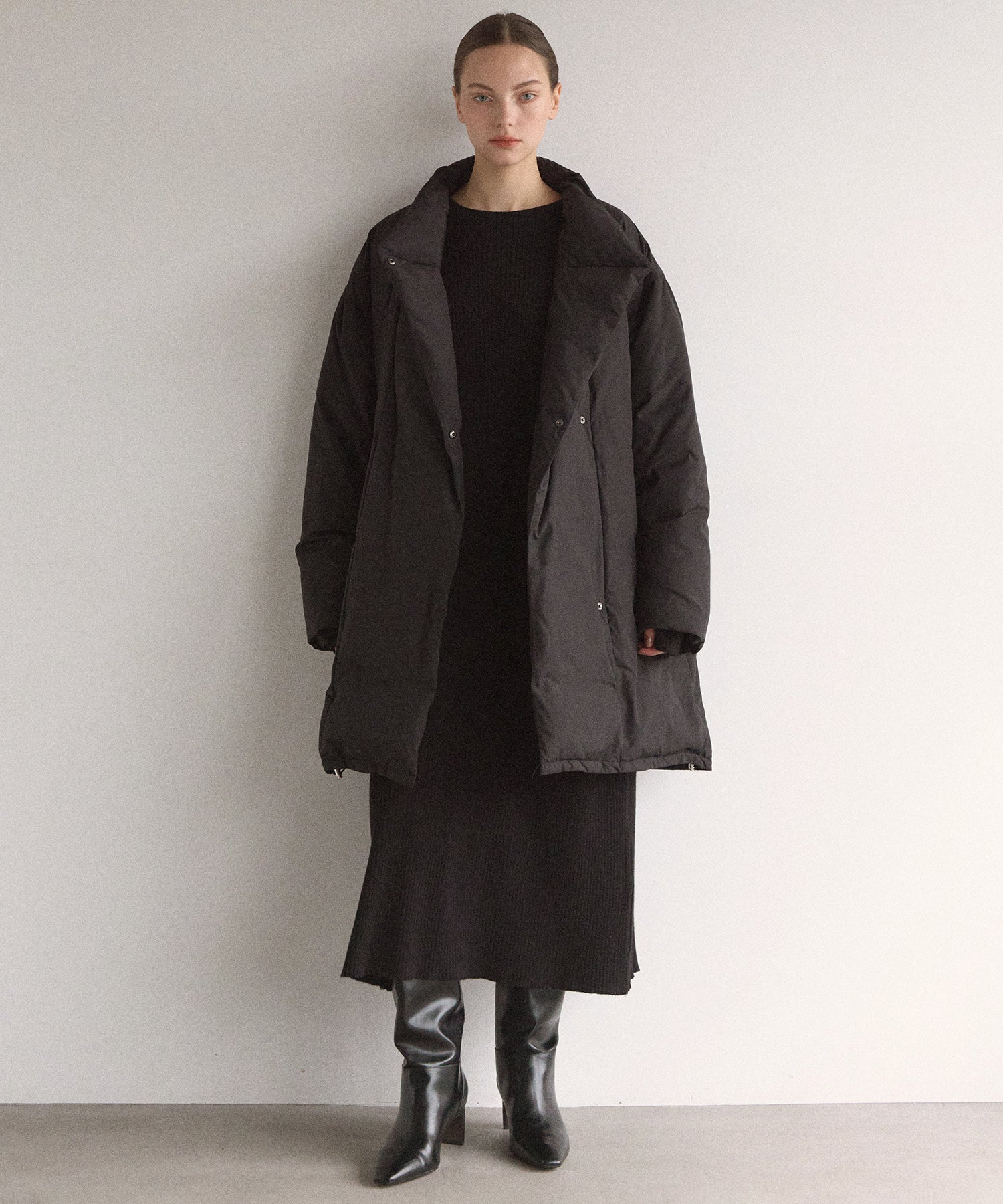 2way Layered Cape Knit OP – MIELI INVARIANT