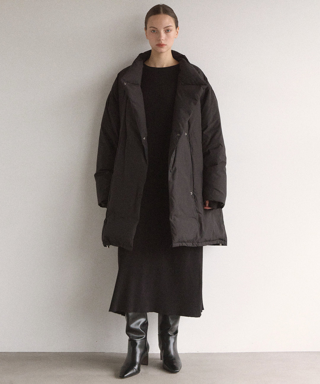 2way Layered Cape Knit OP