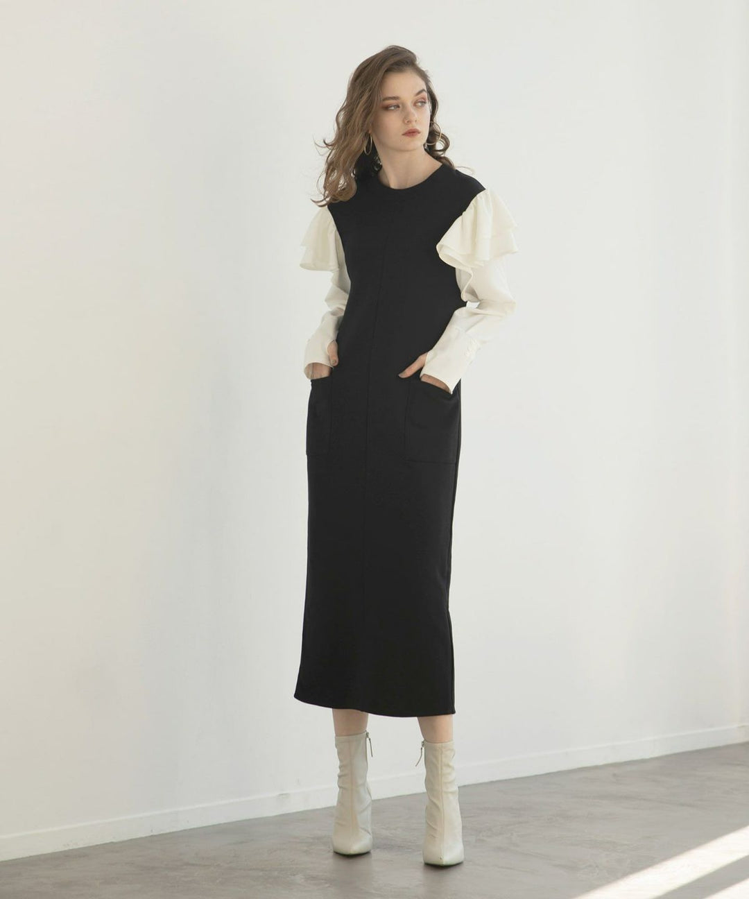 Double Frill Sweat Dress