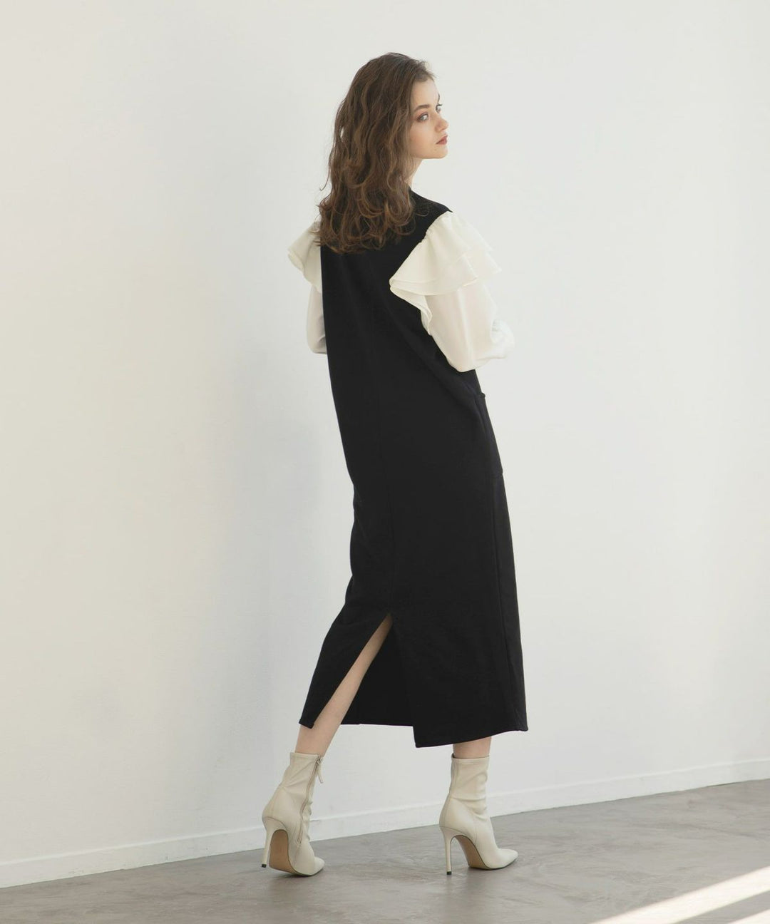 Double Frill Sweat Dress