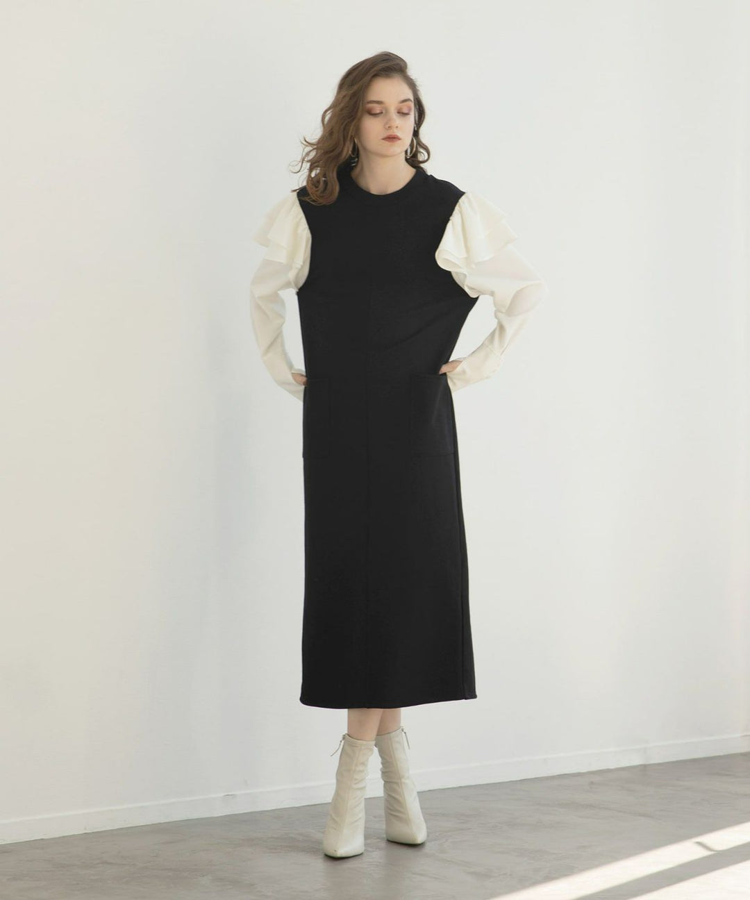 Double Frill Sweat Dress