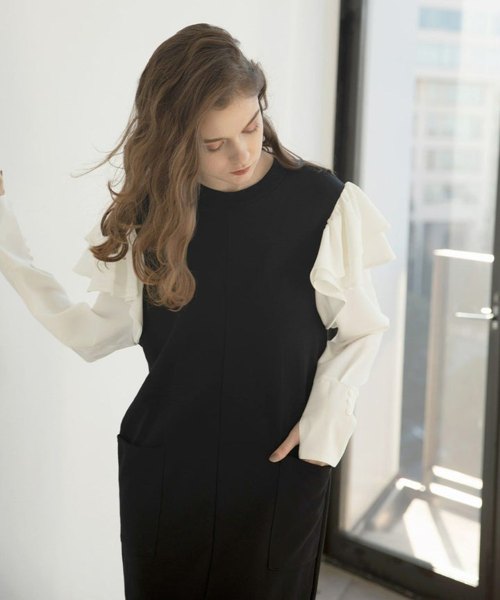 Double Frill Sweat Dress