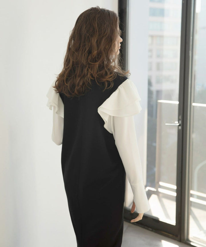Double Frill Sweat Dress