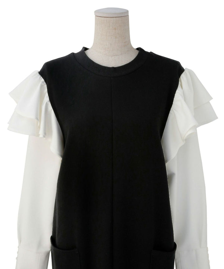 Double Frill Sweat Dress