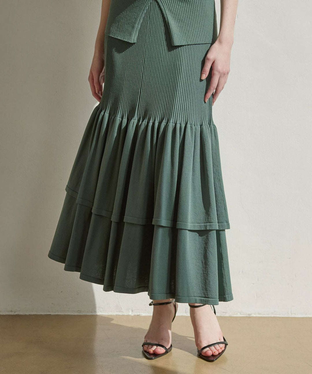 Mermaid Flare Knit Skirt