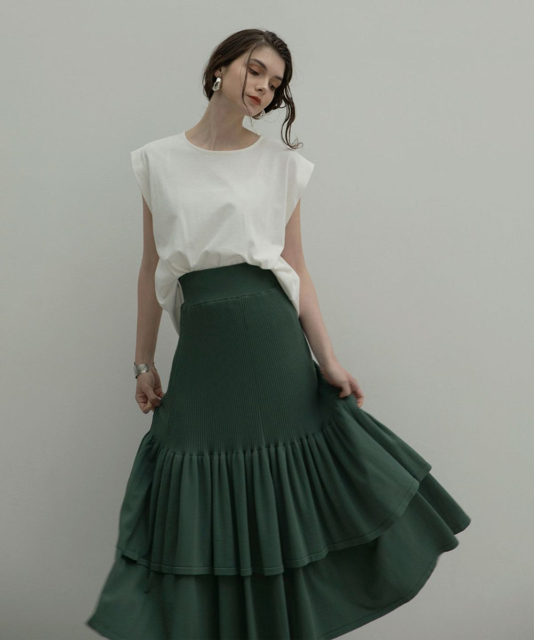 Mermaid Flare Knit Skirt