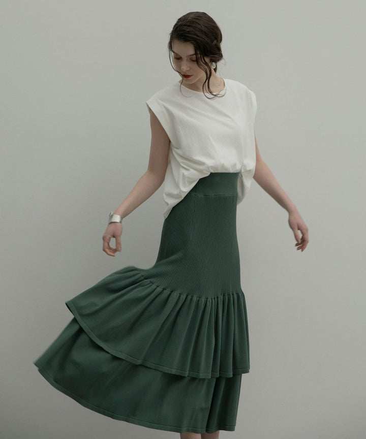 Mermaid Flare Knit Skirt