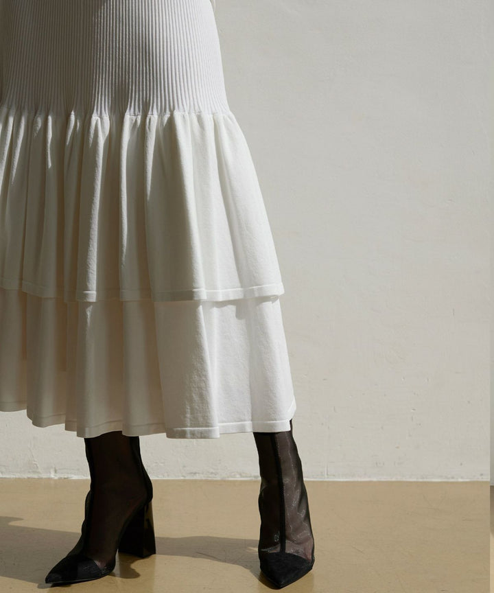 Mermaid Flare Knit Skirt