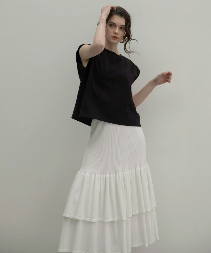 Mermaid Flare Knit Skirt