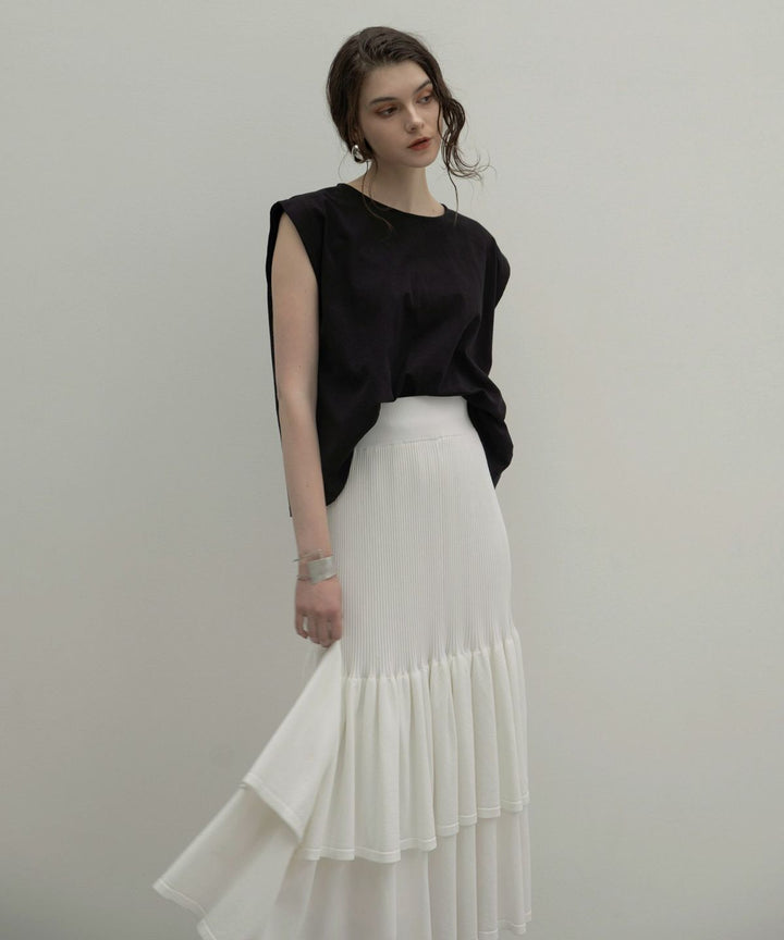 Mermaid Flare Knit Skirt