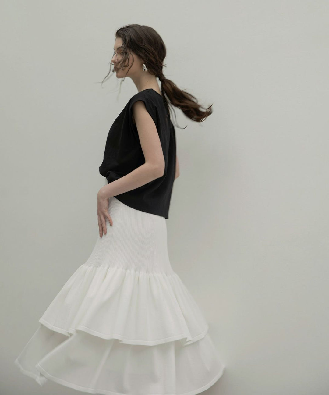 Mermaid Flare Knit Skirt