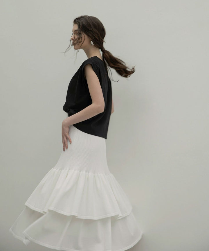 Mermaid Flare Knit Skirt