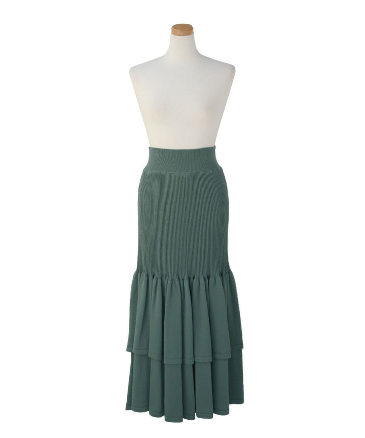 Mermaid Flare Knit Skirt