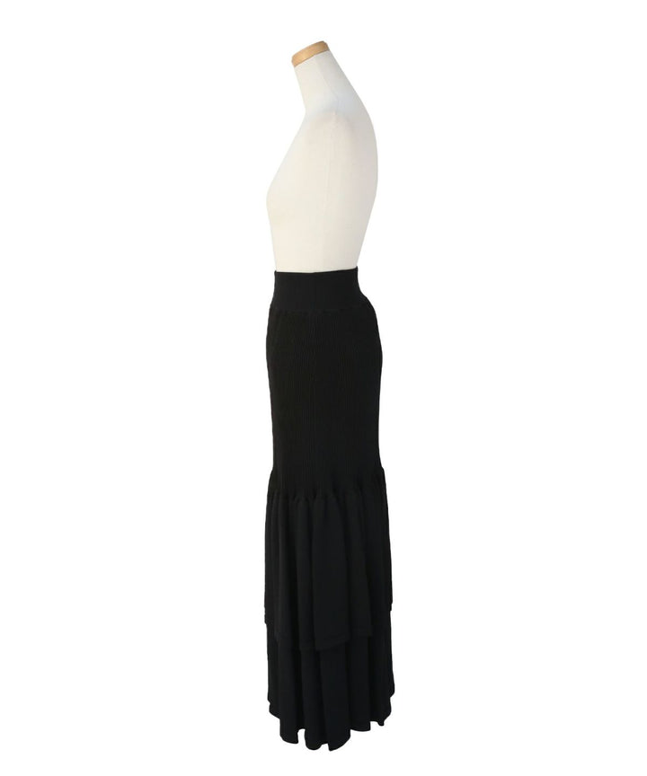Mermaid Flare Knit Skirt