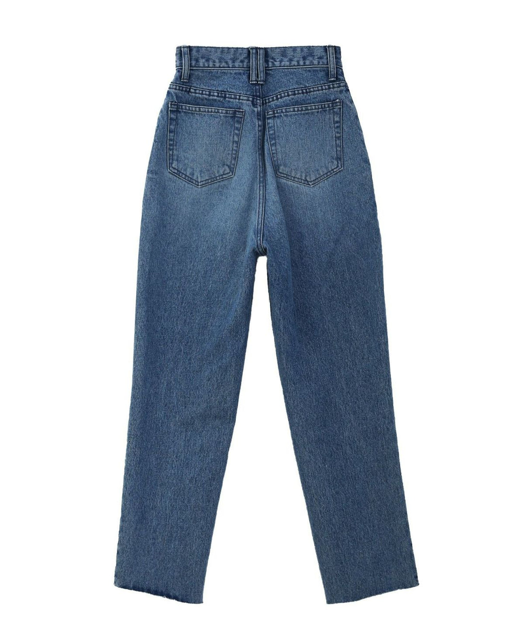 Pintuck Tapered Denim