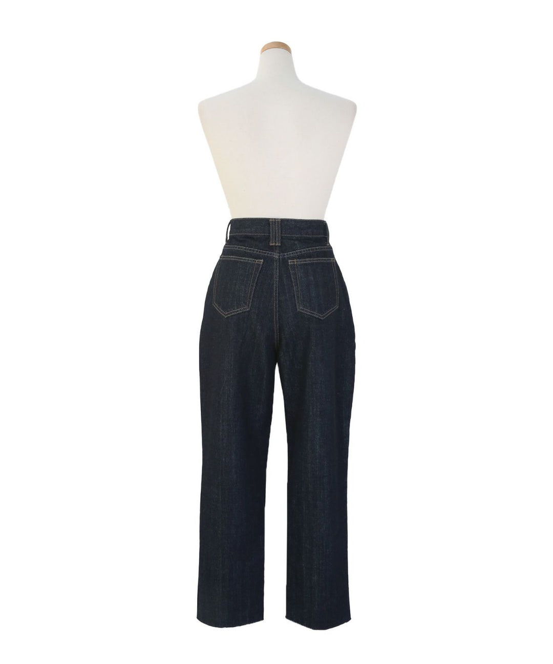 Pintuck Tapered Denim