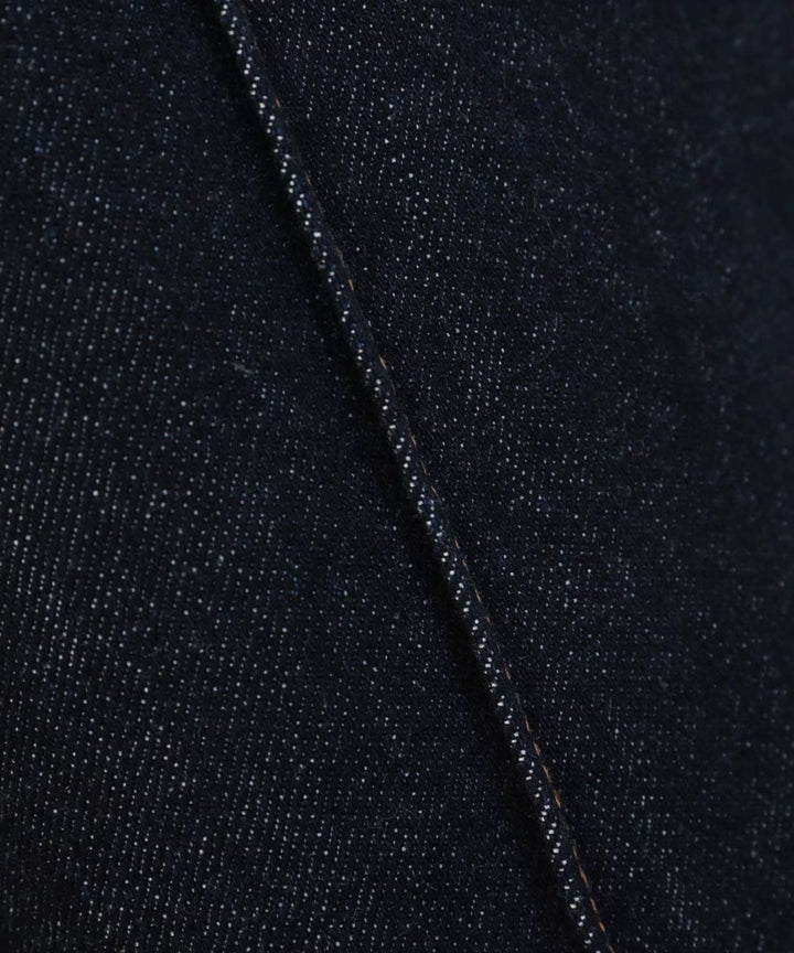 Pintuck Tapered Denim