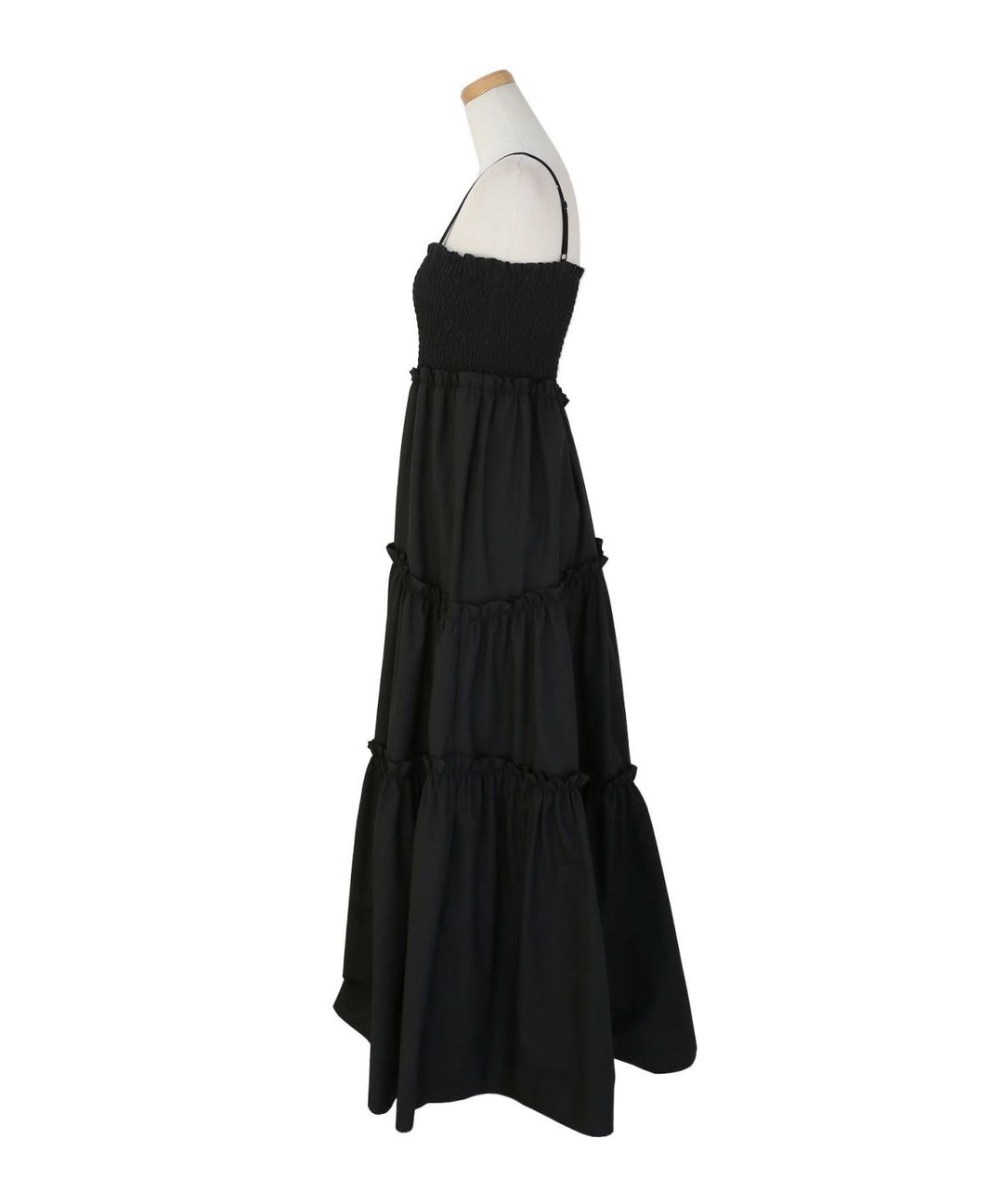 Shirring Tiered C/A Dress
