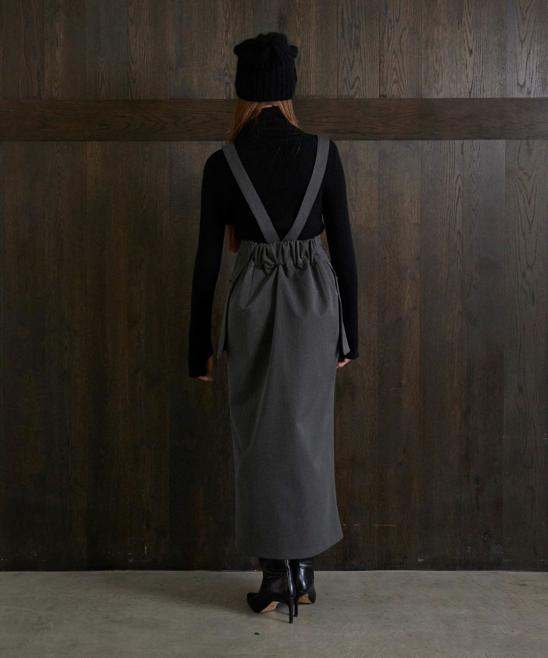 Suspender Zip Pencil Skirt