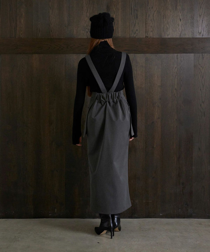 Suspender Zip Pencil Skirt