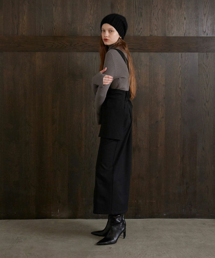 Suspender Zip Pencil Skirt