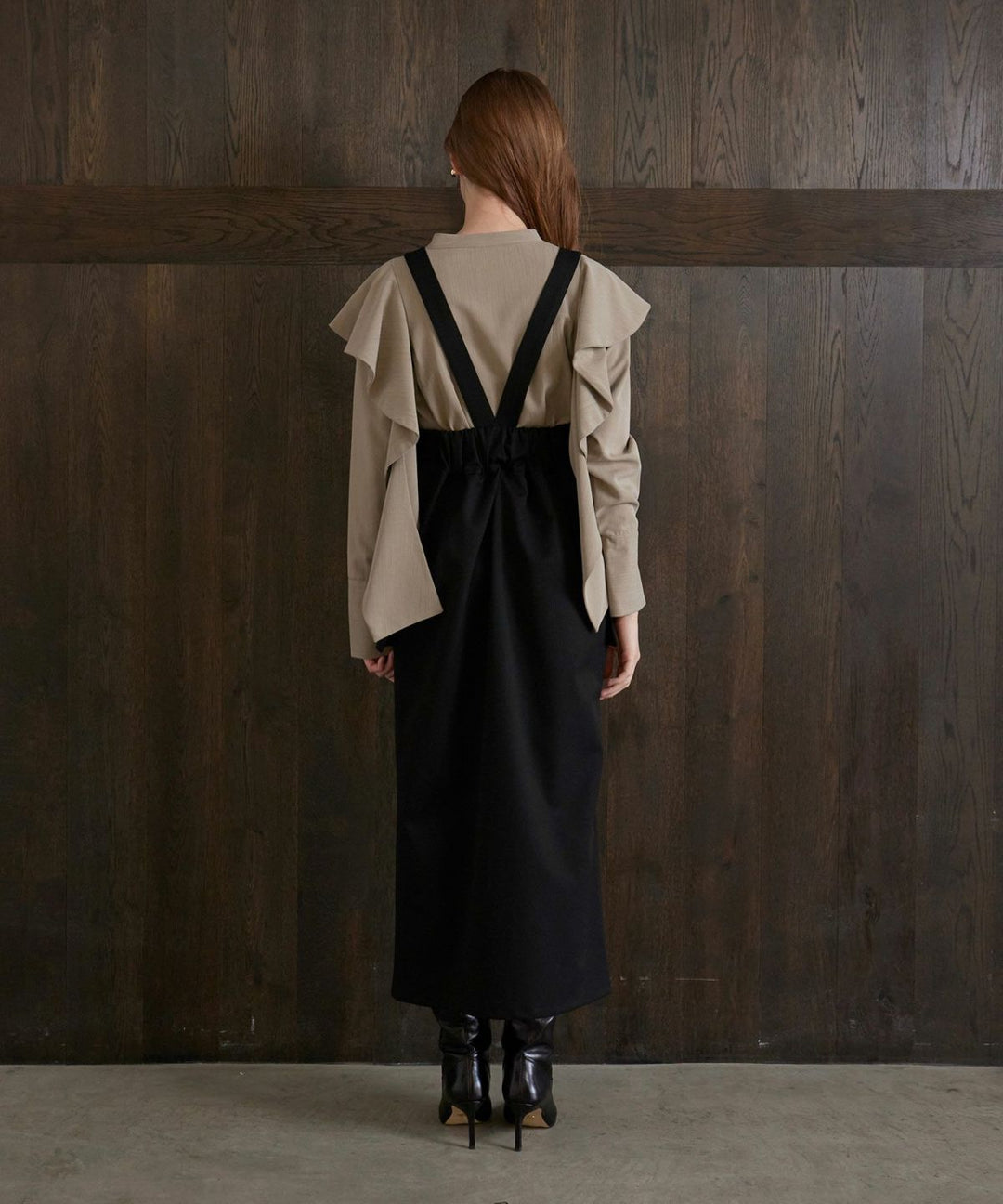 Suspender Zip Pencil Skirt