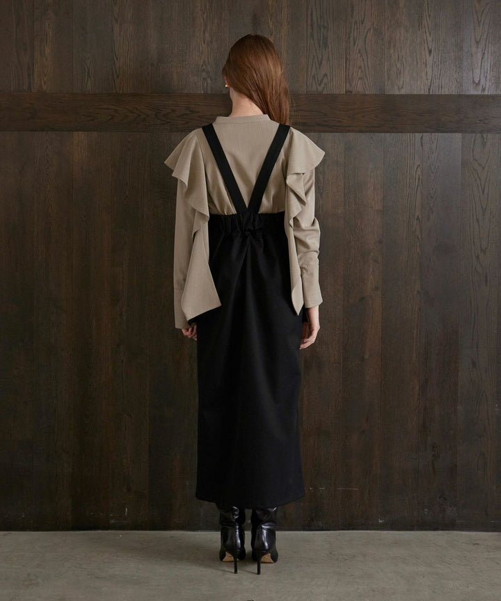Suspender Zip Pencil Skirt