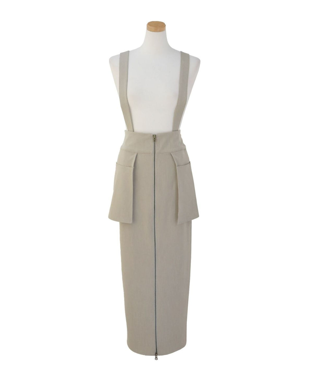 Suspender Zip Pencil Skirt