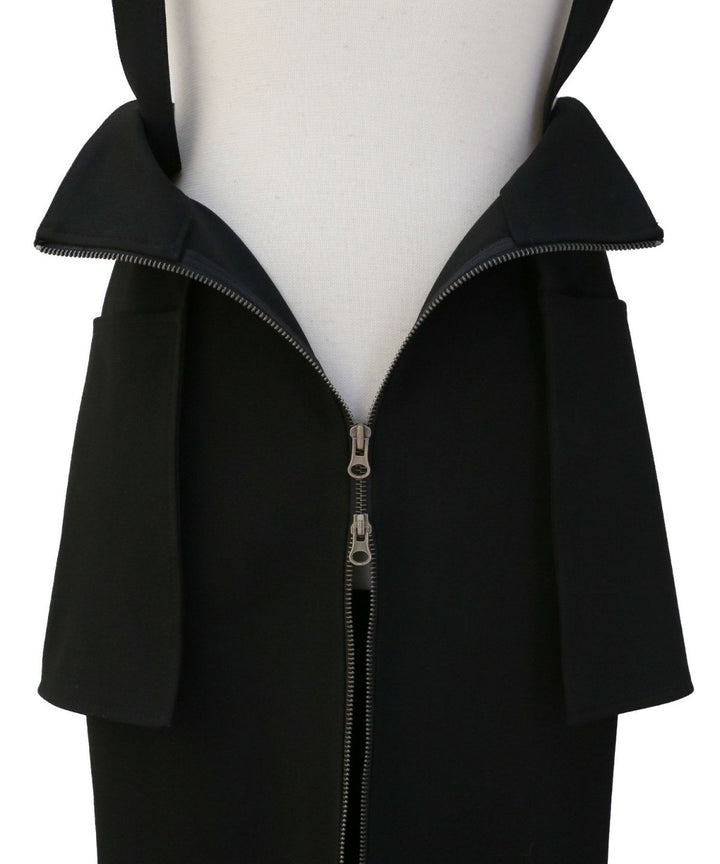 Suspender Zip Pencil Skirt