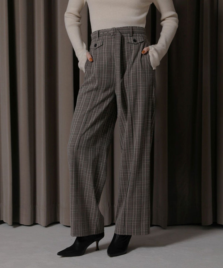 Check Belt Slacks