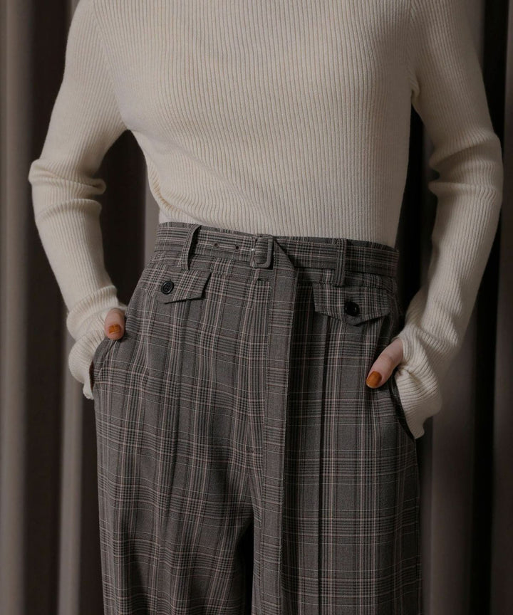 Check Belt Slacks