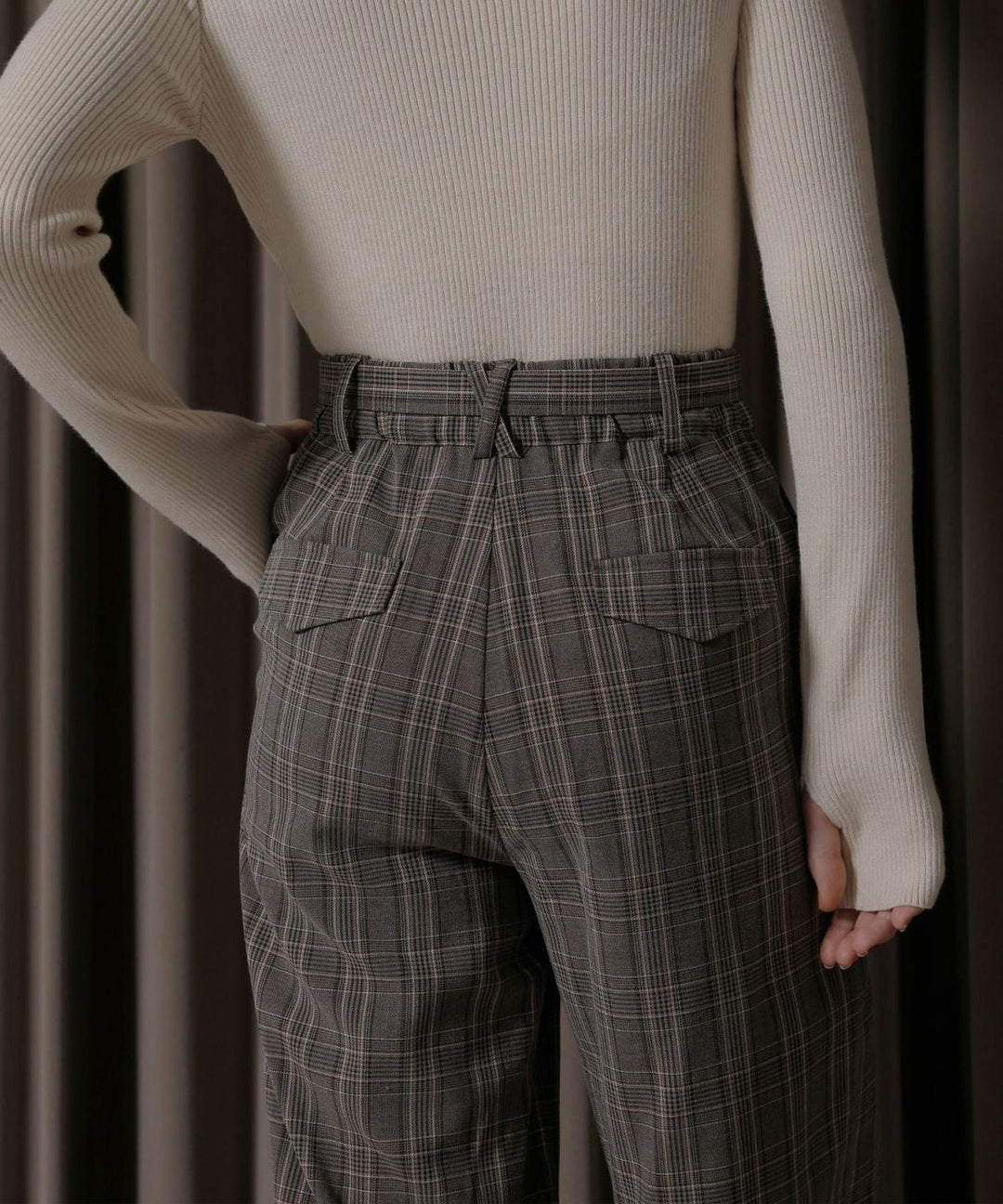 Check Belt Slacks
