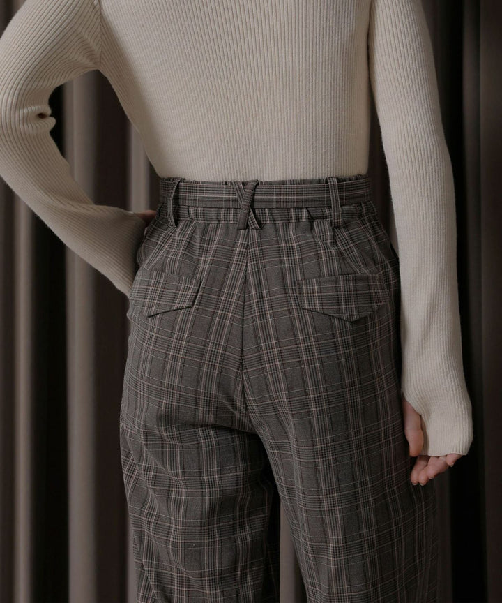 Check Belt Slacks