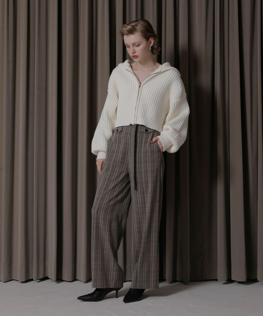 Check Belt Slacks