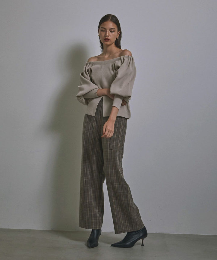 Check Belt Slacks