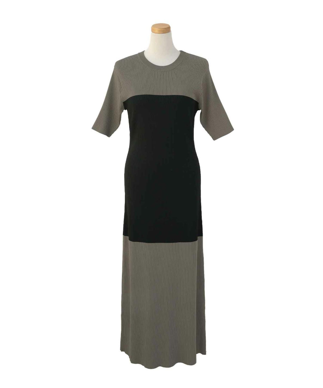 Bicolor Bustier Knit Dress