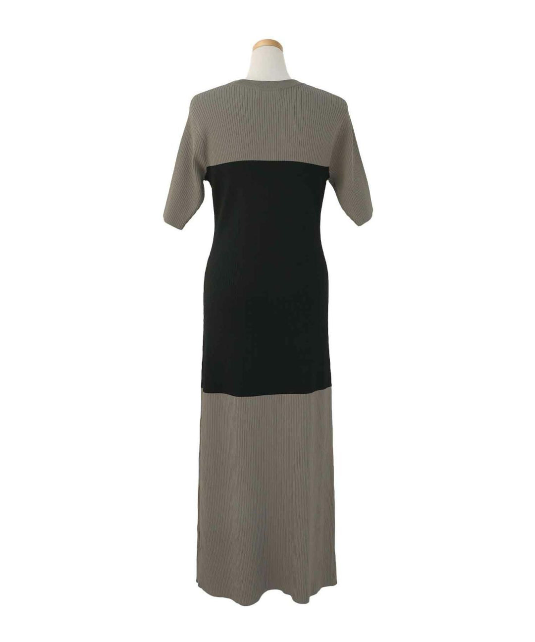 Bicolor Bustier Knit Dress