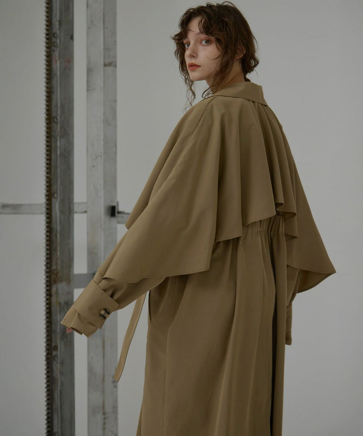 Babbling Flare Trench Coat