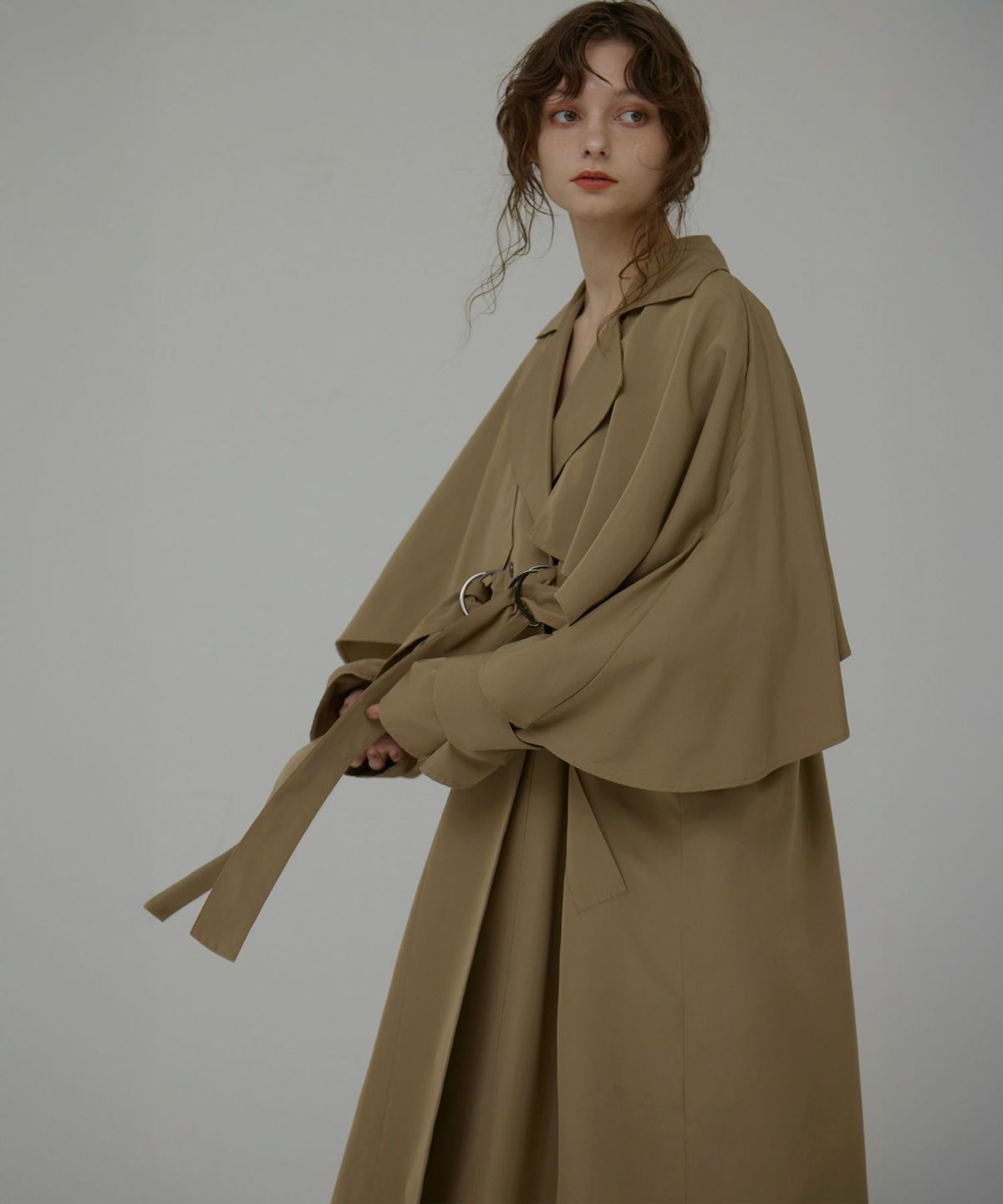Babbling Flare Trench Coat – mieli-invariant.com