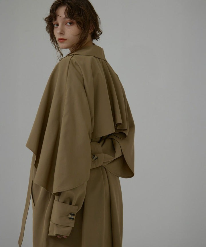 Babbling Flare Trench Coat