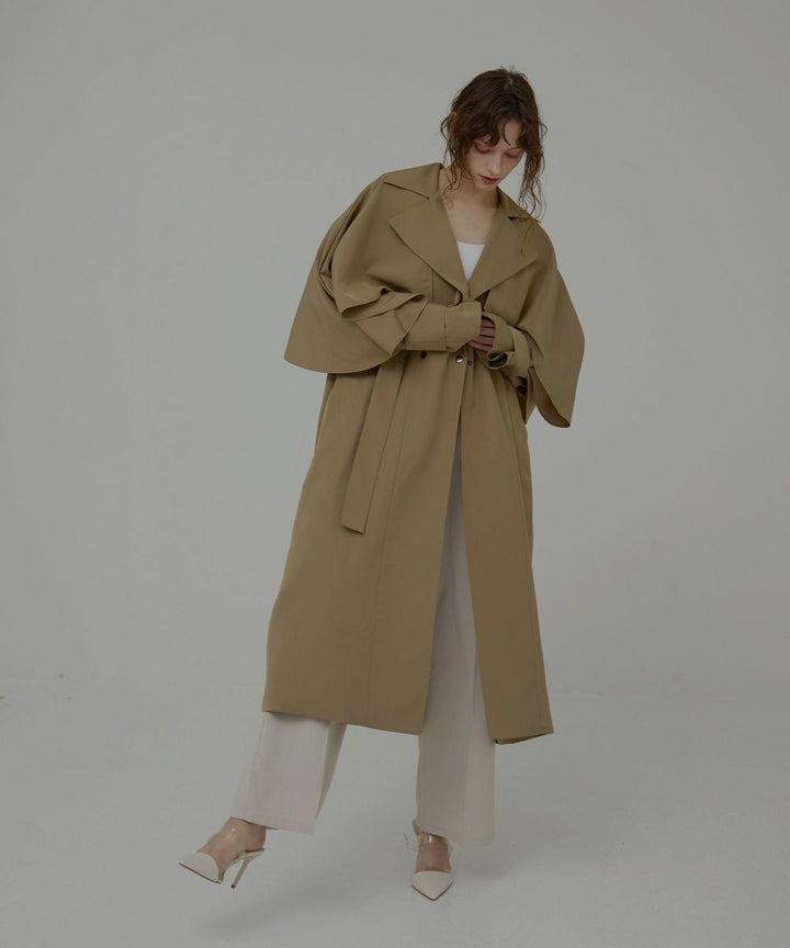 Babbling Flare Trench Coat