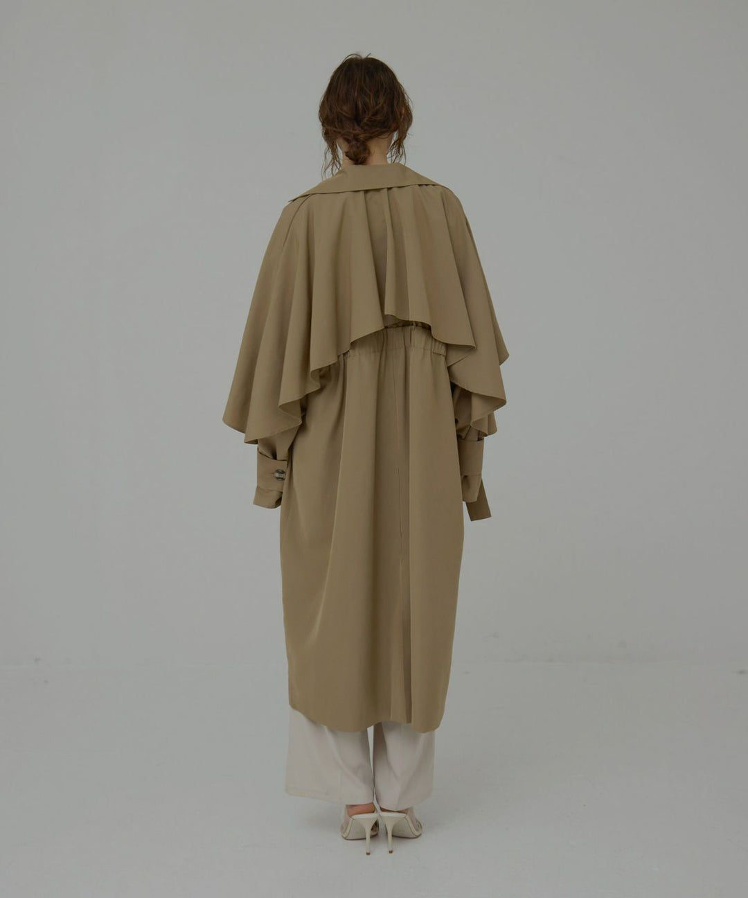 Babbling Flare Trench Coat