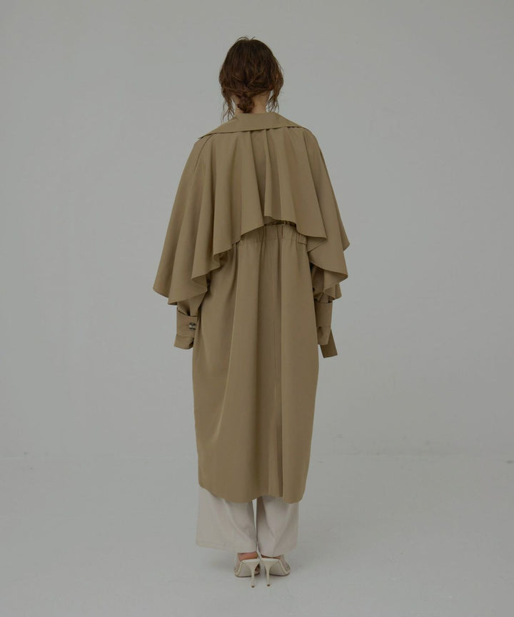 Babbling Flare Trench Coat