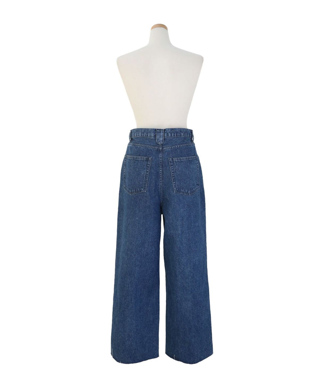 Pintuck Wide Wash Denim