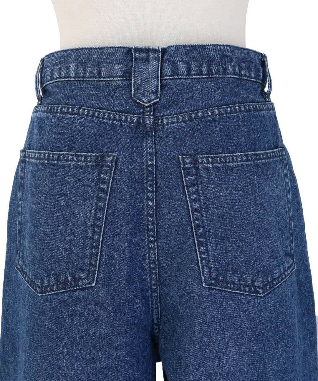 Pintuck Wide Wash Denim