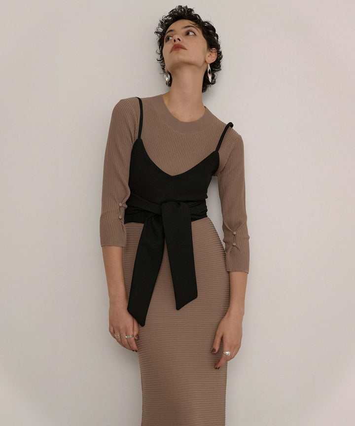 Plump Contrast Knit Dress