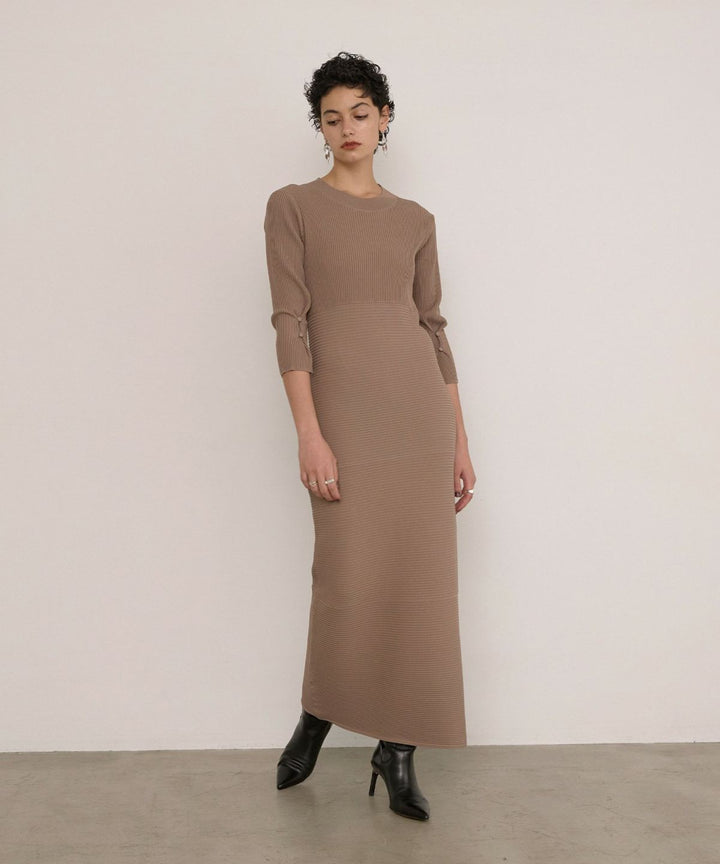 Plump Contrast Knit Dress
