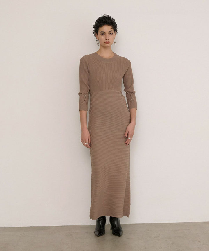 Plump Contrast Knit Dress