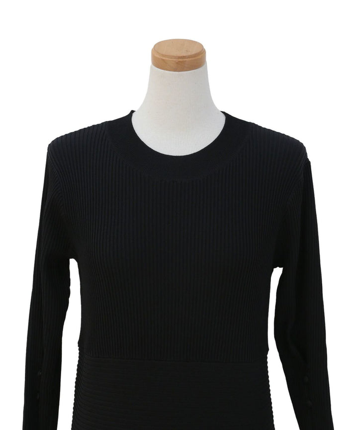 Plump Contrast Knit Dress