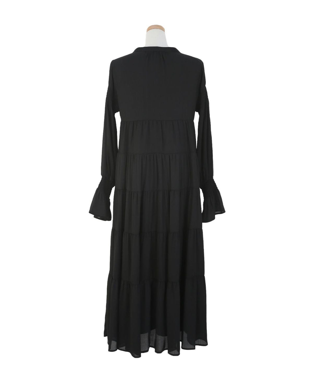 Satin Tiered Gather Dress